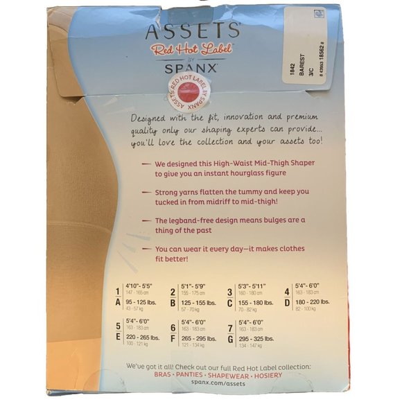 Spanx Assets High Waist Shaping Sheers Size 3/C Barest - Picture 2 of 2